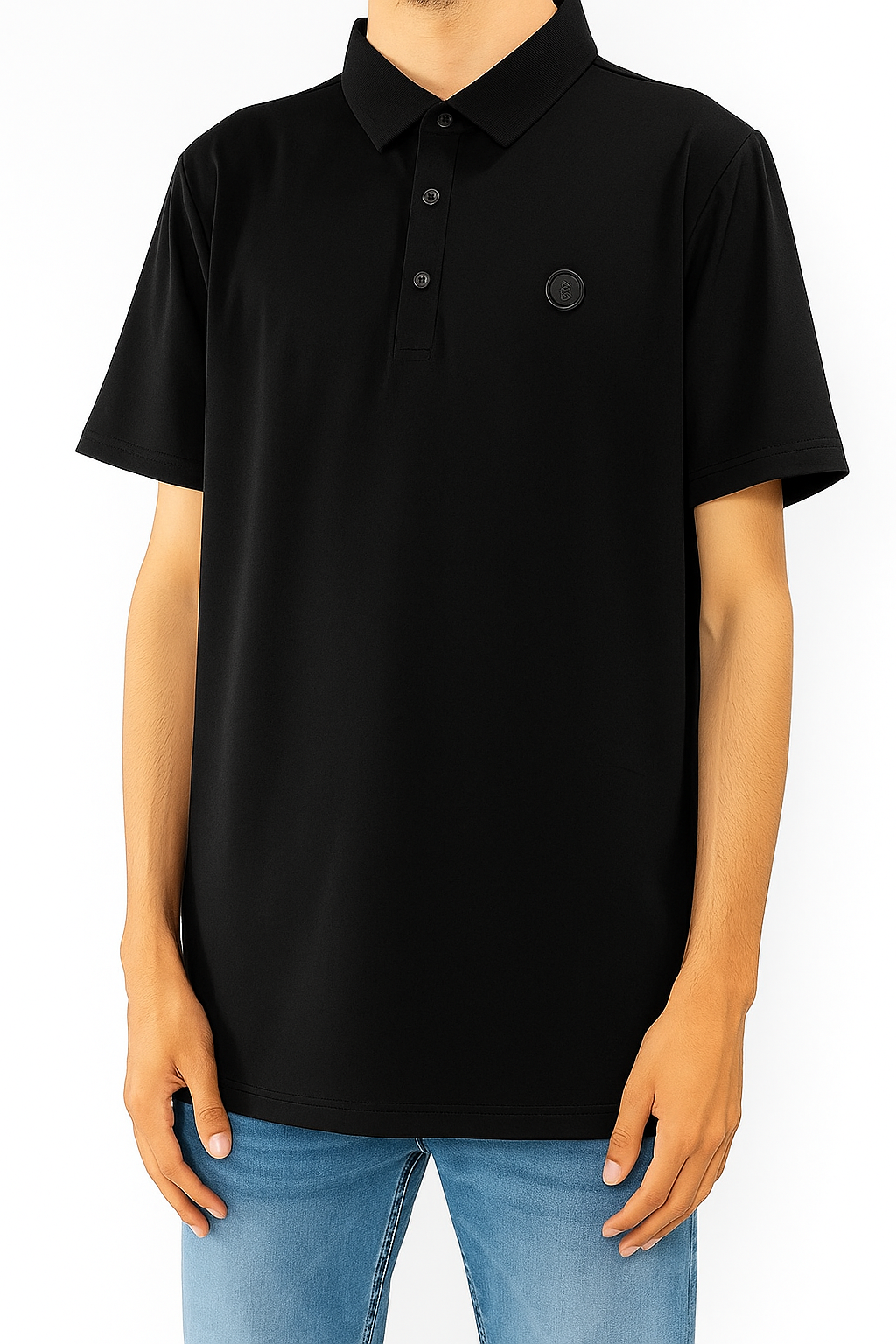 Classic Polo Shirt with Button Detailing