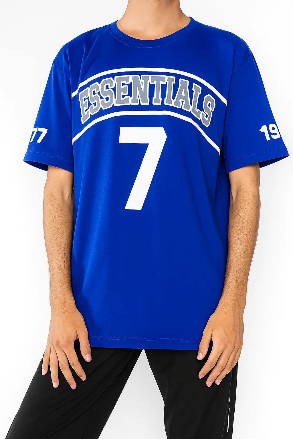 Essentials 1977 Varsity Logo T-Shirt – Royal Blue