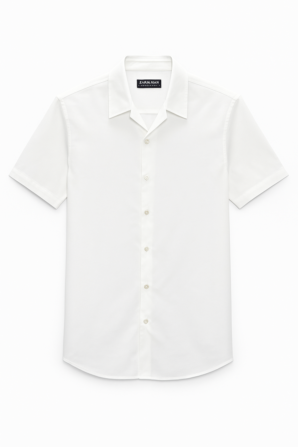 Classic White Cuban Collar Shirt – Effortless Summer Style