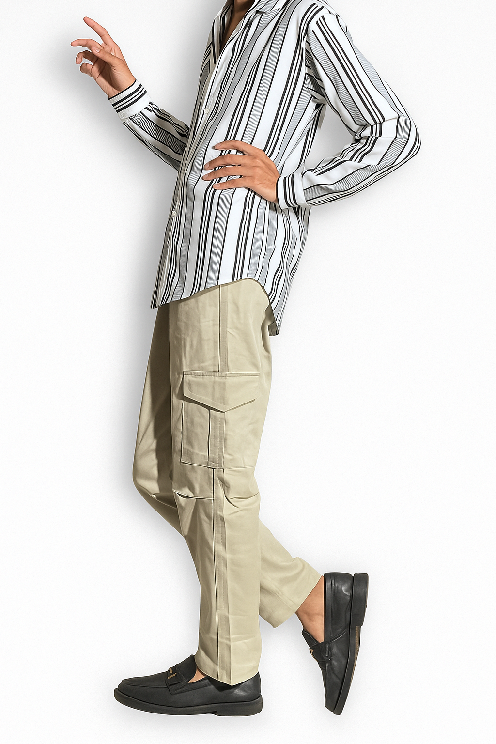 Men’s Vertical Stripe Casual Shirt