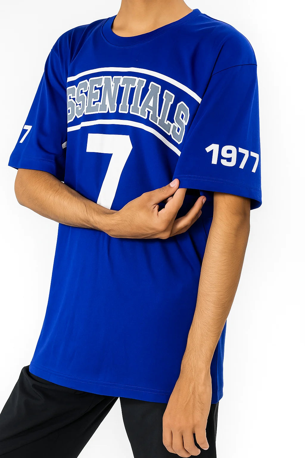 Essentials 1977 Varsity Logo T-Shirt – Royal Blue