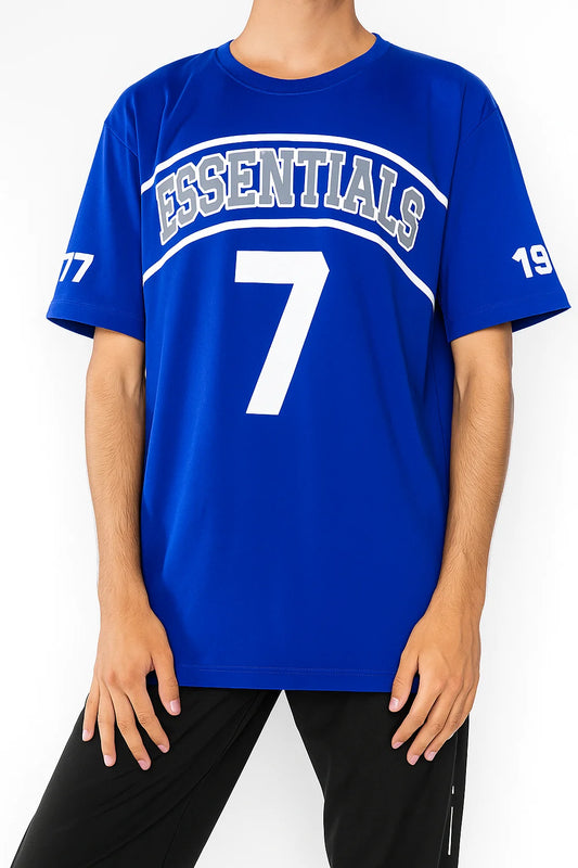 Essentials 1977 Varsity Logo T-Shirt – Royal Blue
